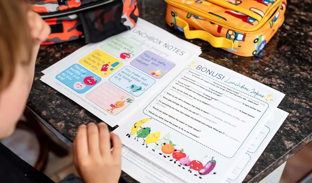 Silly jokes and knock-knock jokes for lunchbox notes