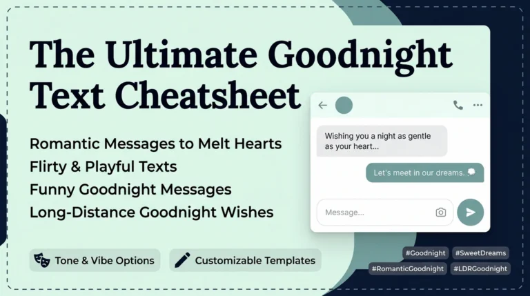 Beyond 'Sweet Dreams': The Art of the Perfect Goodnight Text
