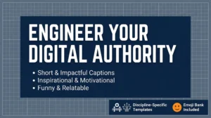 Build Your Digital Authority: The Engineer’s Copy-Paste Caption Vault