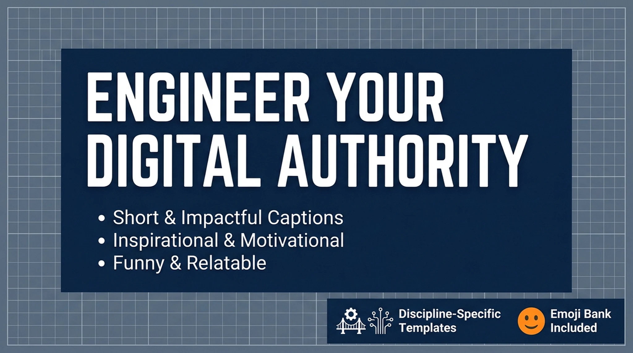 Build Your Digital Authority: The Engineer’s Copy-Paste Caption Vault