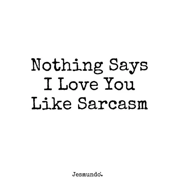 A person with a knowing, sarcastic expression, implying humor in the face of unrequited love.