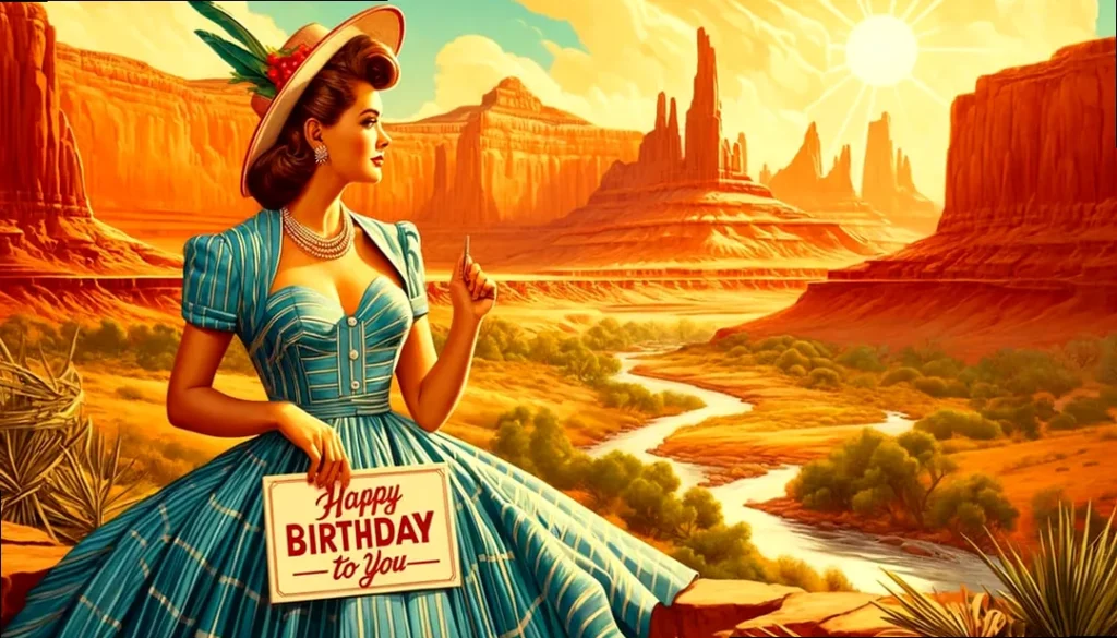 Decorative sign with 'Happy Birthday To You' text, set against a festive background.