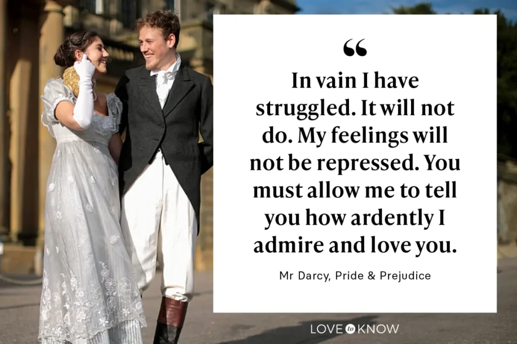 A timeless famous quote about unexpected love, evoking romantic discovery and destiny.