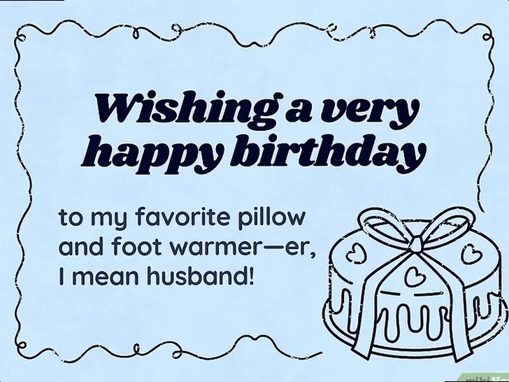 A humorous scene with birthday wishes, evoking laughter.