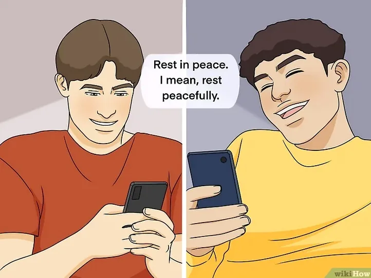 A humorous image related to going to sleep, possibly a cartoon or a funny animal.