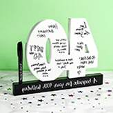 Elegant gold '40' birthday decoration with confetti, symbolizing a milestone celebration