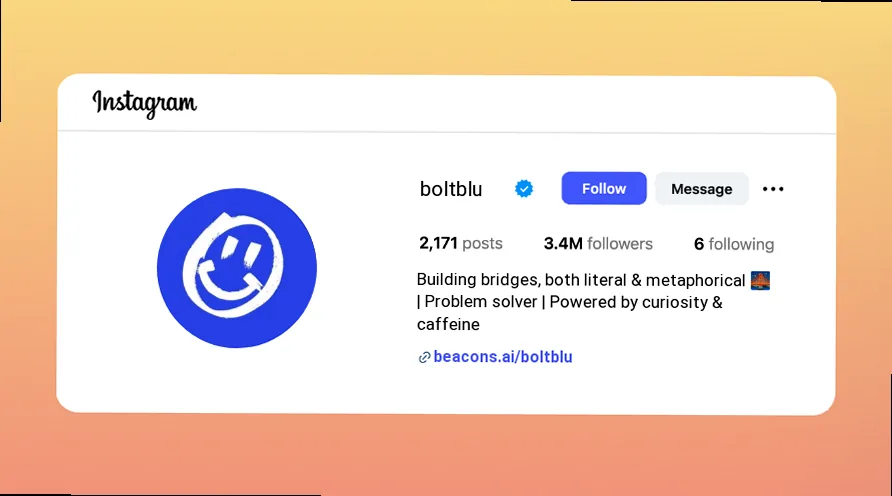 Examples of professional and inspiring Instagram bios for engineers