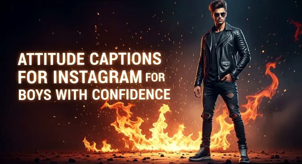 Attitude Captions for Instagram for Boys With Confidence