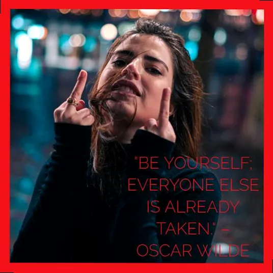 A confident person standing tall, embodying the essence of savage and unapologetic pride.