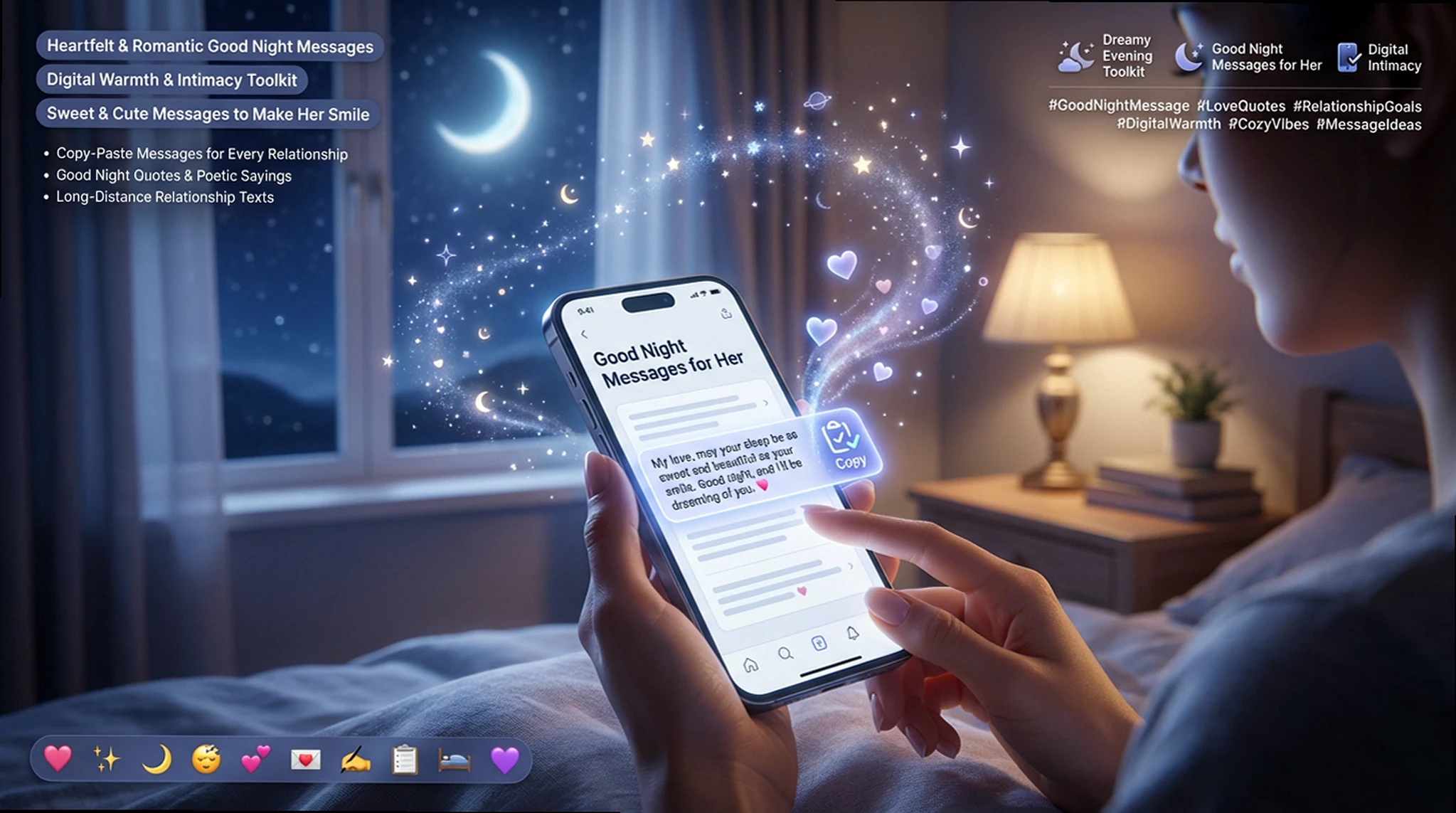 Stop Sending Just 'Goodnight': 100+ Ways to Melt Her Heart Tonight