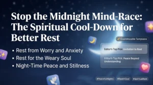 Stop the Midnight Mind-Race: The Spiritual Cool-Down for Better Rest