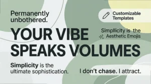 Stop Trying So Hard: The Secret to a Perfectly Unbothered WhatsApp Bio