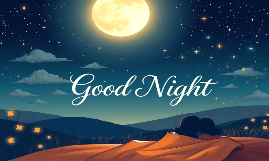 A serene image of a person sleeping peacefully under a soft blanket, embodying sweet and heartfelt good night wishes.