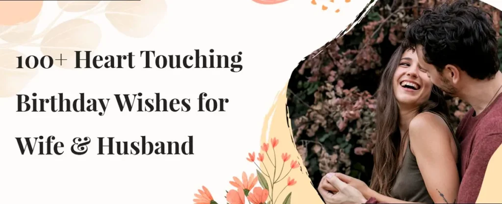 A loving couple embracing, symbolizing heartfelt birthday wishes.