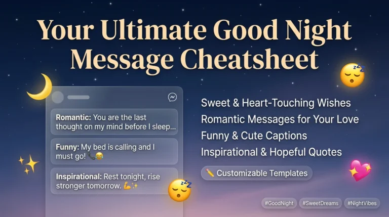 The Art of the Good Night: Captions That Actually Feel Real