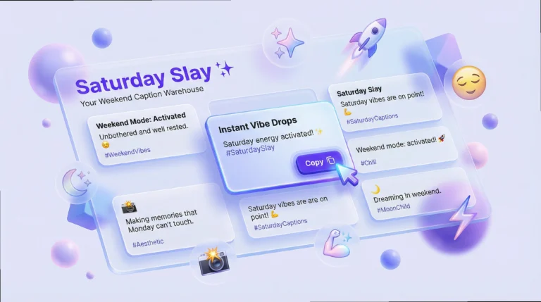 The Effortless Saturday Caption Guide for Digital Main Characters