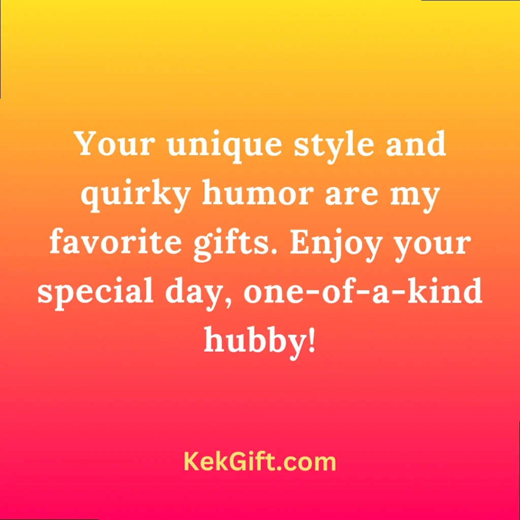 A husband laughs joyfully as his wife gives him a unique and humorous birthday card, celebrating his special day with a personalized touch.