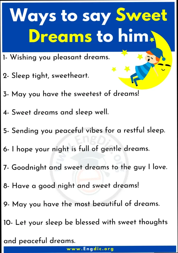 A thoughtful image depicting goodnight wishes for him, suggesting peace and care.