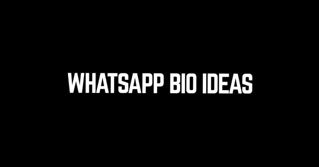 Creative WhatsApp bio ideas displayed on a phone, inspiring unique self-expression.