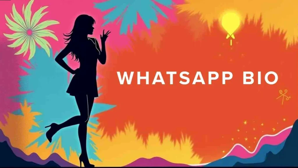 A stylish WhatsApp bio with text overlay, representing cool and confident vibes.