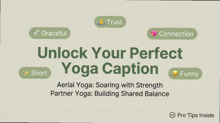 Aerial & Partner Yoga Captions: Copy-Paste Grace & Trust