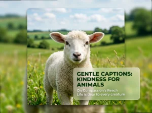 Animal Welfare Captions: Gentle No Meat May Quotes to Copy