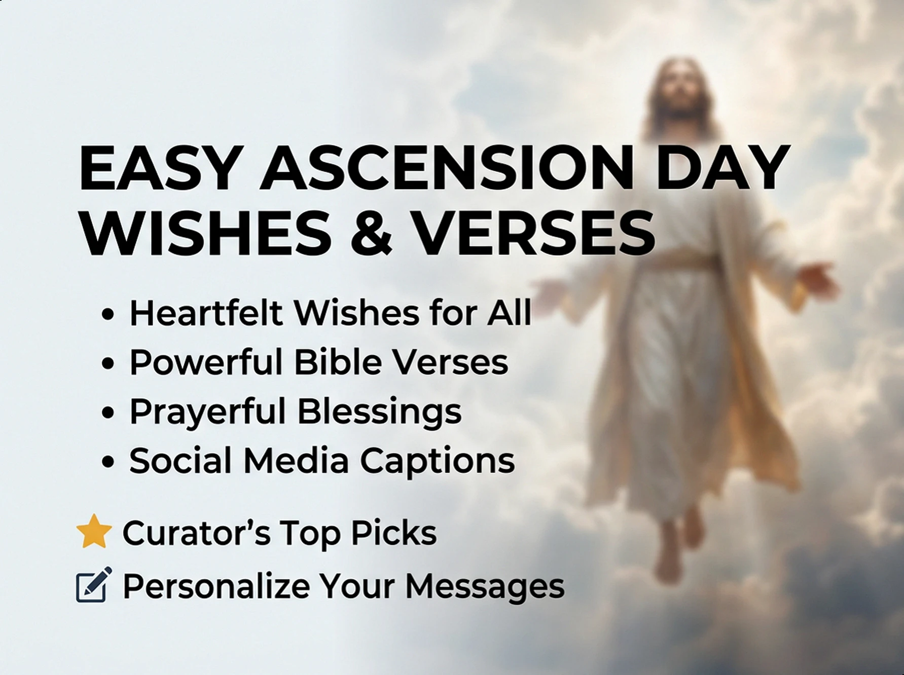 Ascension Day Wishes & Bible Verses: Heartfelt Copy & Paste
