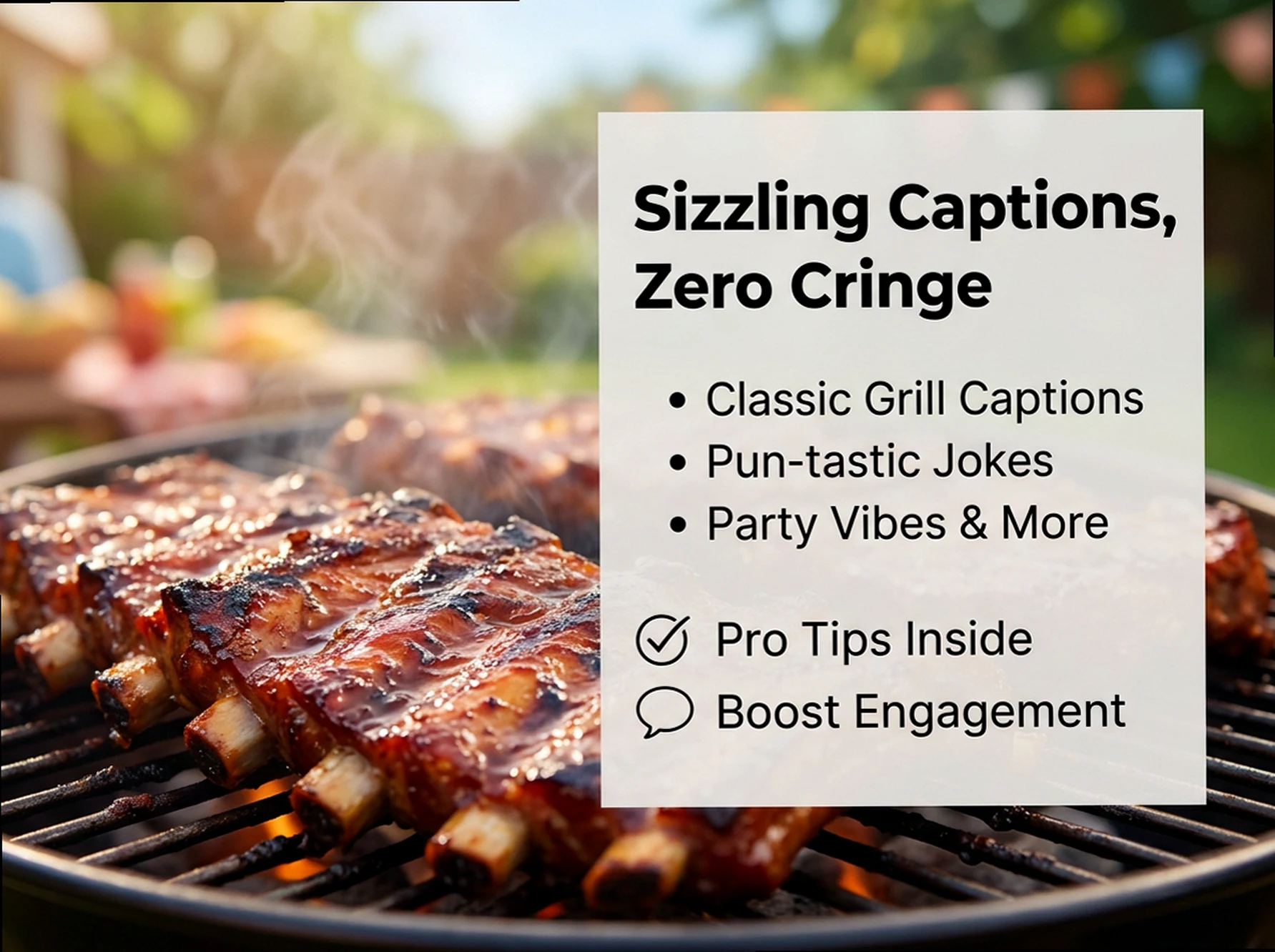 BBQ Captions & Grill Puns: The Zero-Cringe Summer Guide