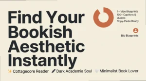 Bookish Aesthetic Bios & Captions: Curate Your Main Character Vibe