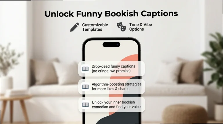 Bookish Humor & Captions: Witty Lines That Pass The Vibe Check