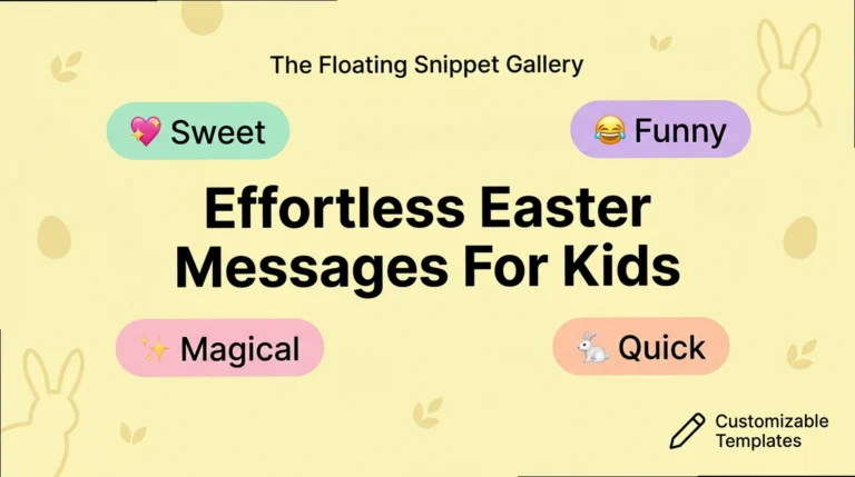 Easter Messages for Kids: Copy-Paste Magic for Little Ones