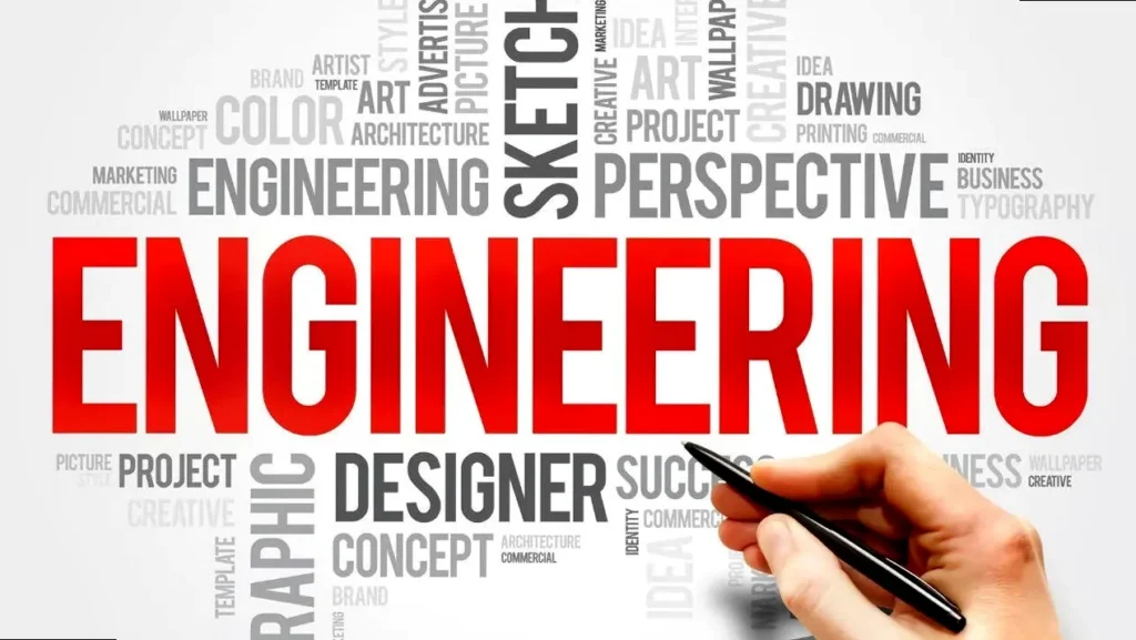 Happy Engineer's Day wishes and messages, featuring a blueprint design.