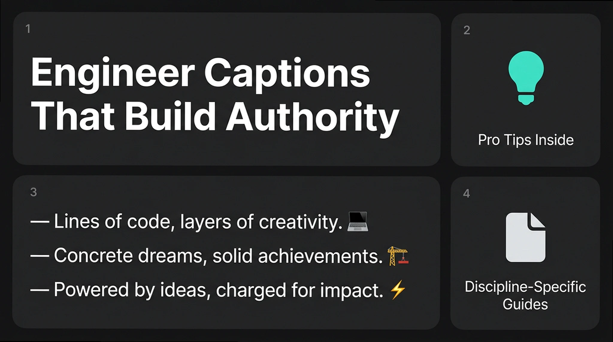 Engineering Captions: The Pro Guide to Social Street Cred