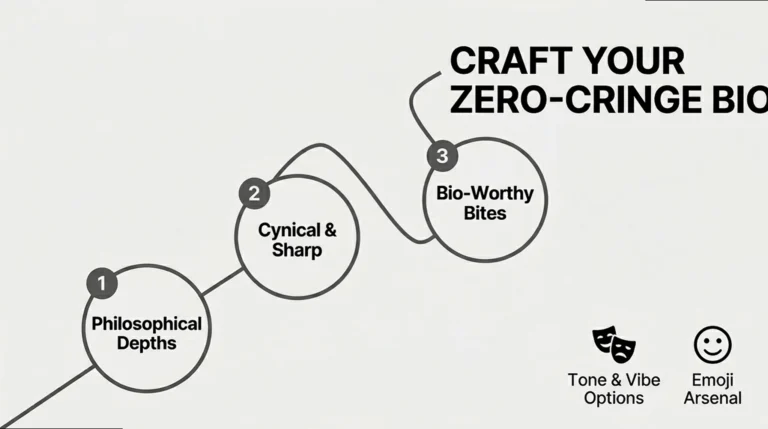 Existential Digital Captions: Zero-Cringe Quotes for Your Bio