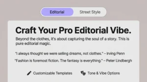 Fashion Photography Captions: The Pro Editorial Edit ✨