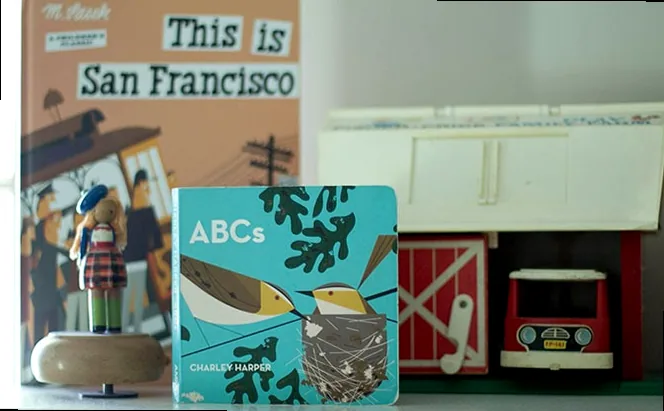 Playful illustration of a stack of books with whimsical elements, conveying the joy and humor of reading.