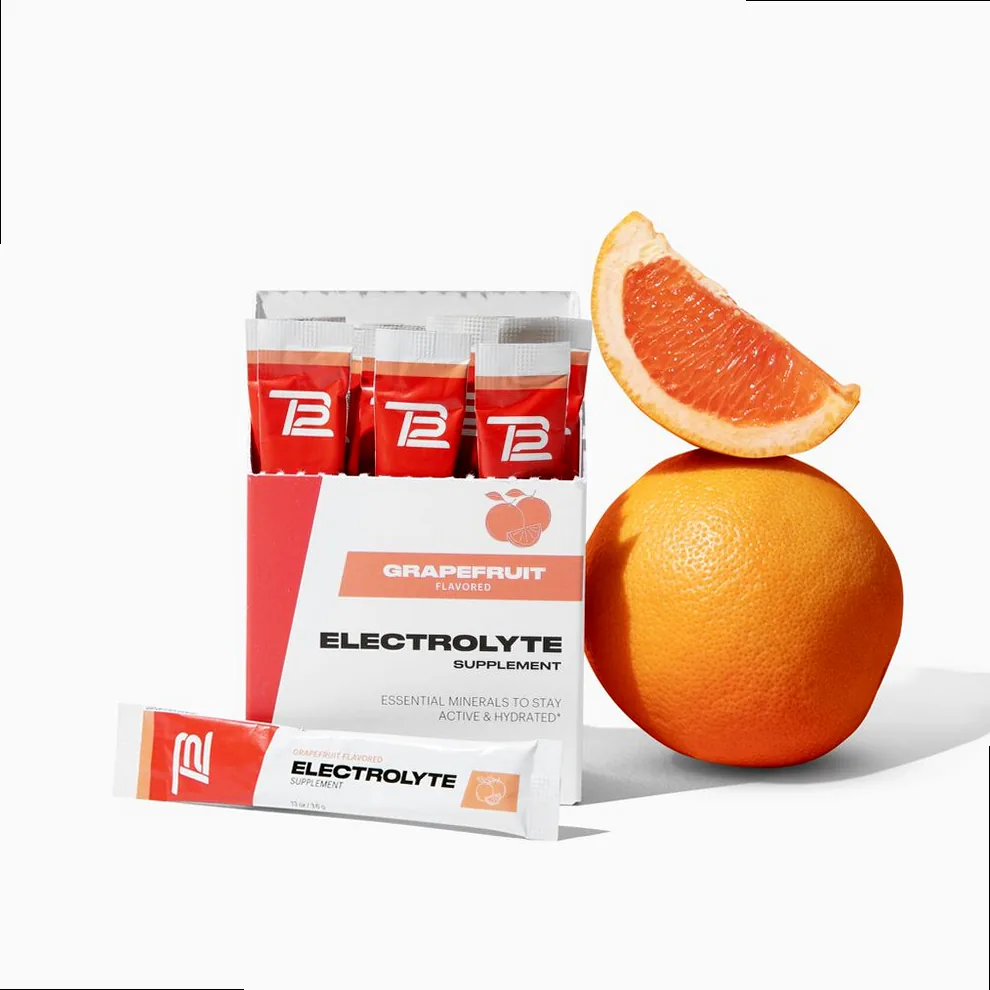 Cans of electrolyte powder sticks, visually representing 'in-stream' content that blends seamlessly into a feed.