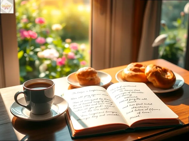 A serene image depicting the warmth of a new morning, symbolizing inspirational Monday blessings and a fresh start.