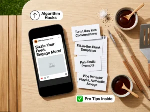 Interactive BBQ Captions: The Cheat Sheet for Real Engagement