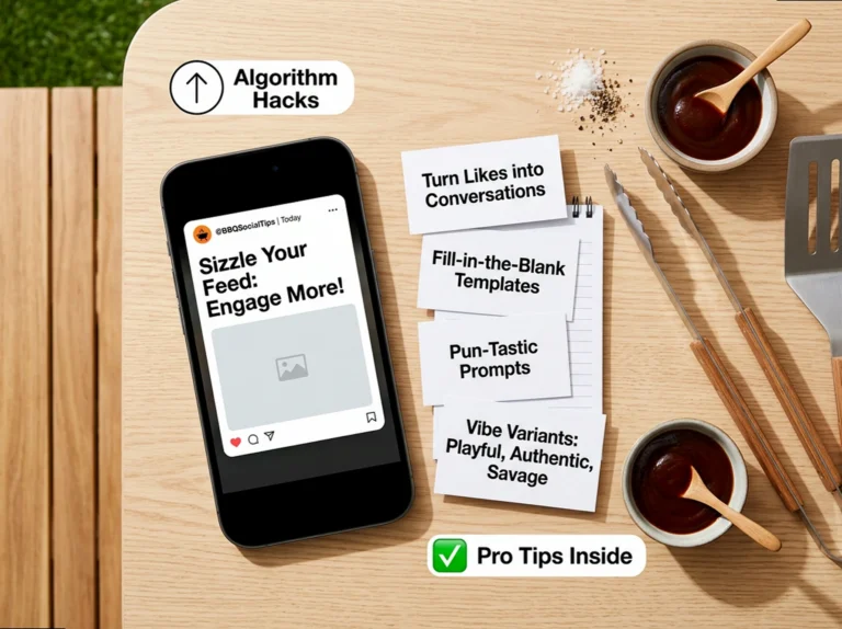 Interactive BBQ Captions: The Cheat Sheet for Real Engagement
