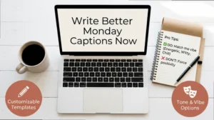 Monday Captions: Non-Cringe Ideas to Reset Your Feed