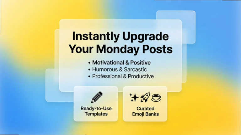 Monday Captions & Quotes: Fresh, Copy-Paste Ideas for Your Feed