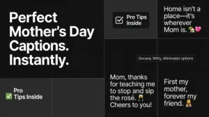 Mother's Day Captions: Zero-Cringe Wishes to Copy & Paste