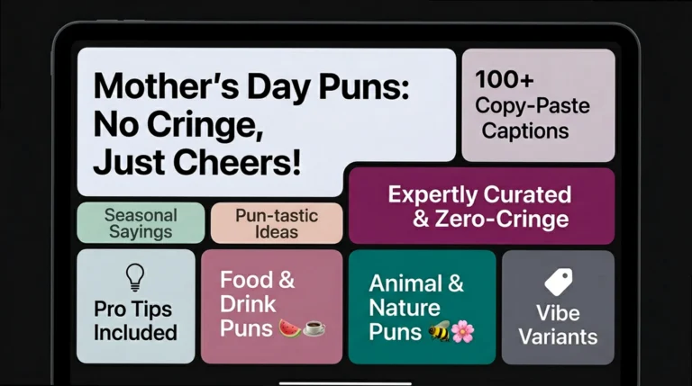 Mother's Day Puns: 100+ Zero-Cringe, Copy-Paste Captions