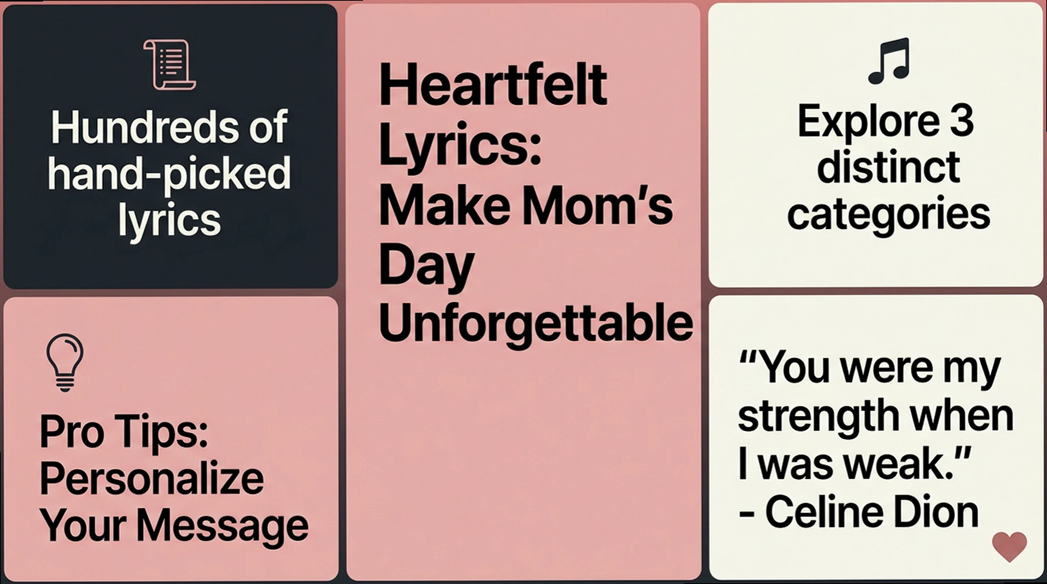 Mother's Day Song Lyrics: Deeply Moving Lines to Copy & Paste