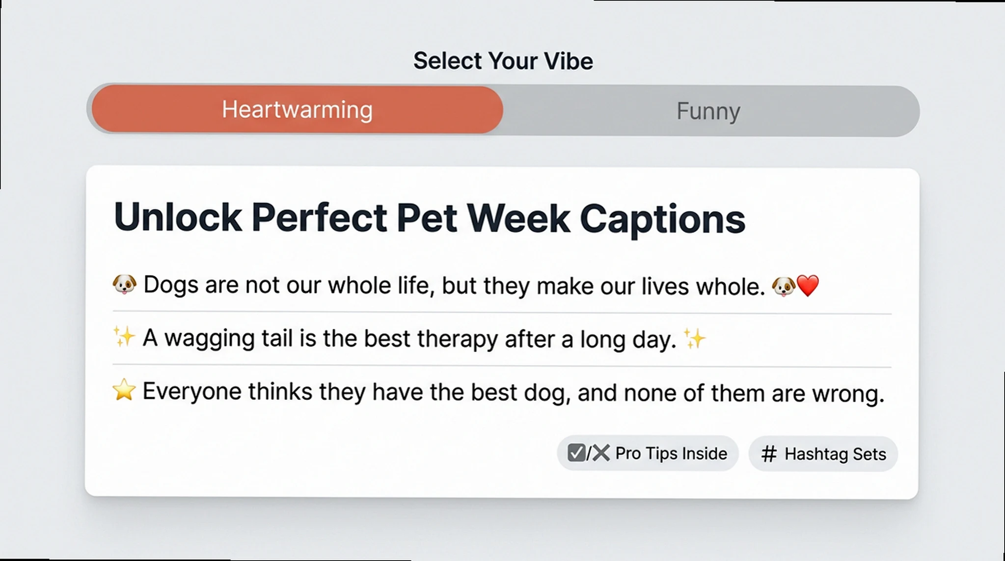 National Pet Week Captions: Copy-Paste Lines for Every Pet Vibe