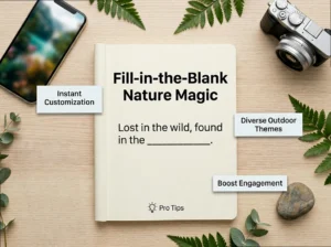 Nature Captions: Custom Fill-in-the-Blank Templates That Vibe