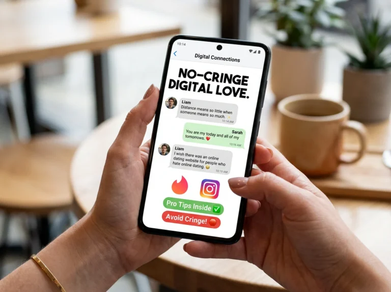 Online Dating Captions & LDR Bios: No-Cringe Digital Love