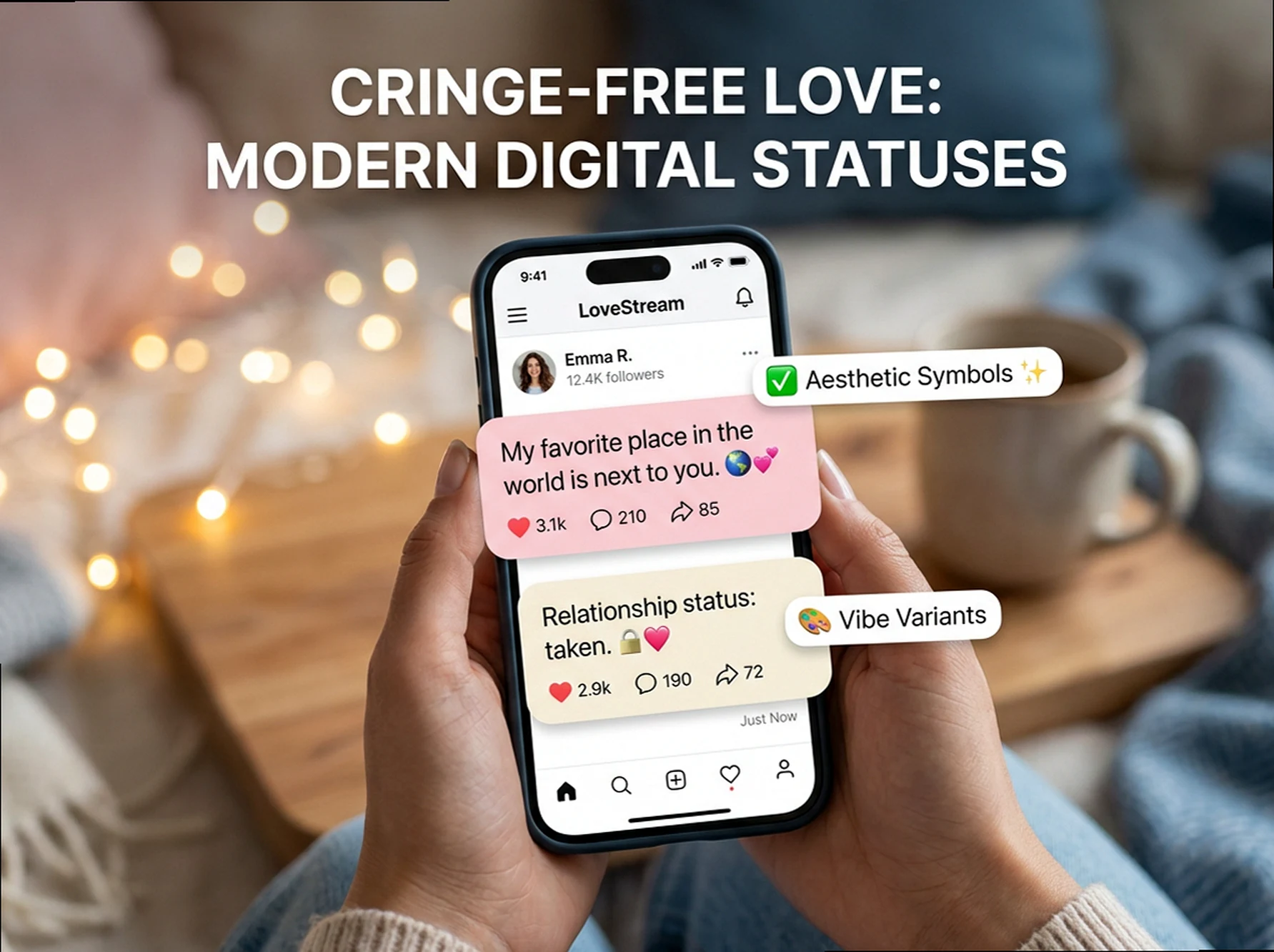 Romantic Digital Status Quotes: Modern & Cringe-Free