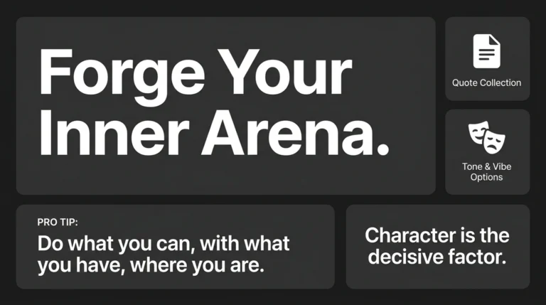 Roosevelt Quotes for Digital Grit: Build Your Inner Arena